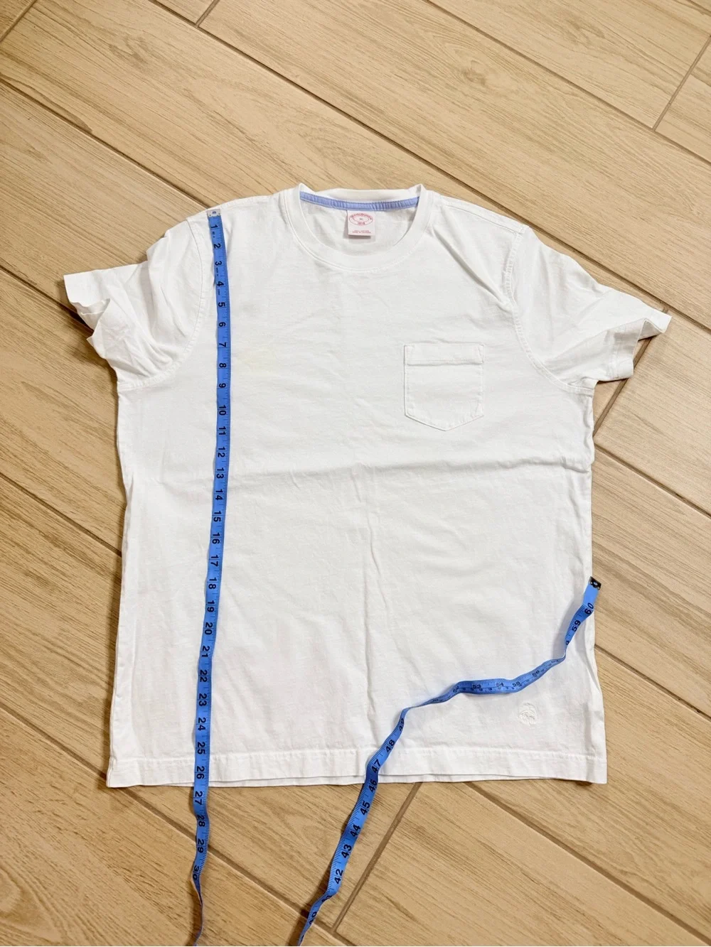 Brooks Brothers White Supima Cotton Pocket T Shirt Men’s XL Crewneck Preppy